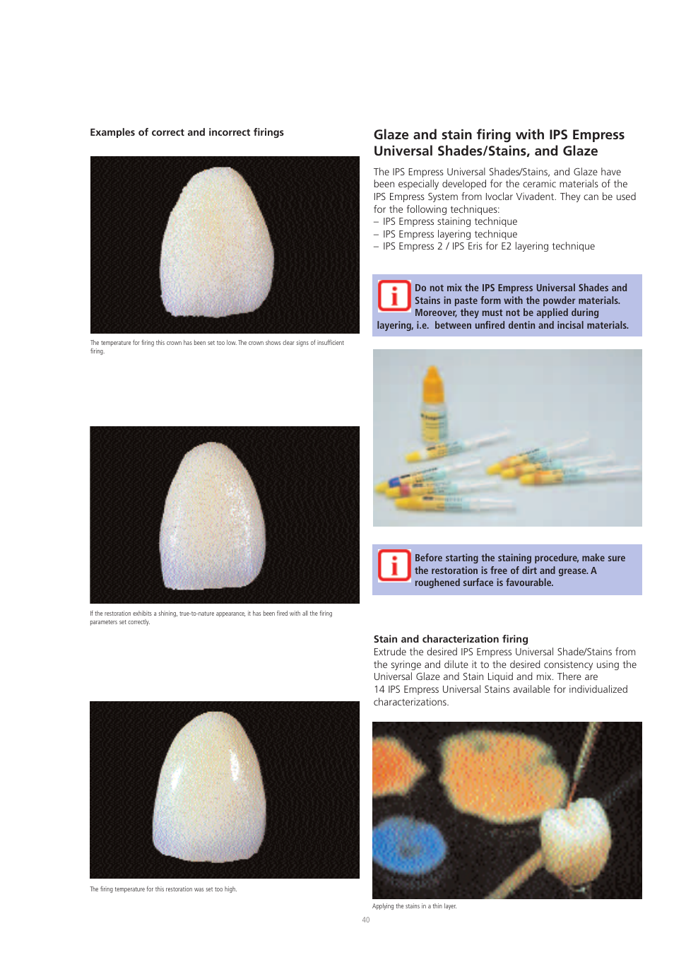 Ivoclar Vivadent IPS Eris for E2 User Manual | Page 40 / 48