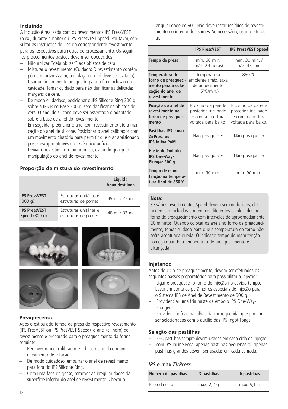 Ivoclar Vivadent IPS Investment Ring System 300g User Manual | Page 18 / 20