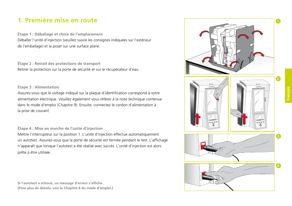 Première mise en route, Français | Ivoclar Vivadent IvoBase Injector Short Instructions User Manual | Page 15 / 40