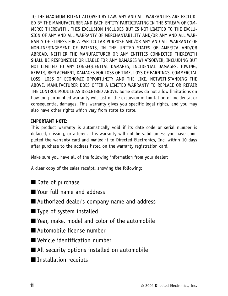 CLIFFORD 562C User Manual | Page 4 / 30