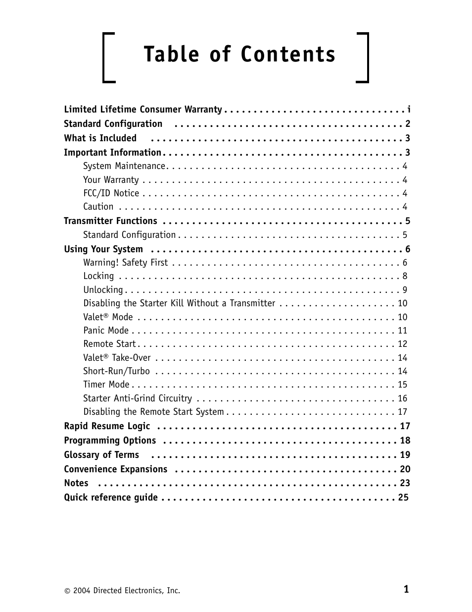 CLIFFORD 562C User Manual | Page 5 / 30