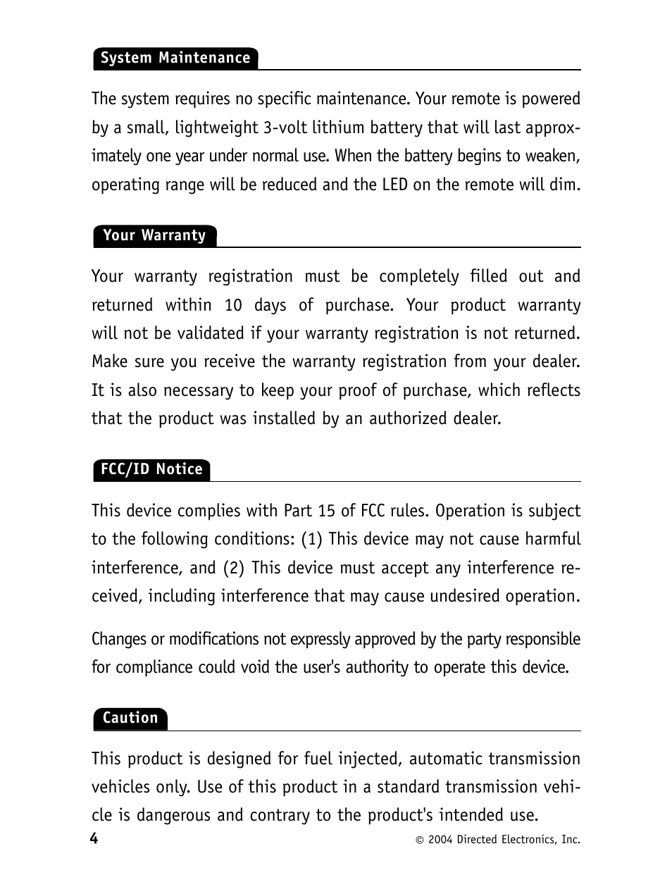 CLIFFORD 562C User Manual | Page 8 / 30