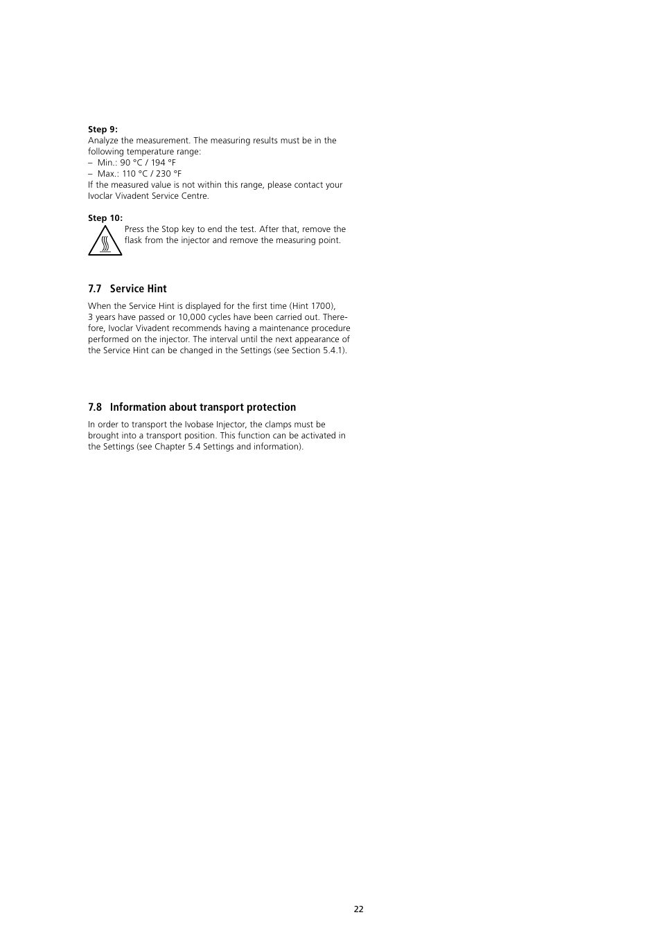 Ivoclar Vivadent IvoBase Injector User Manual | Page 22 / 28