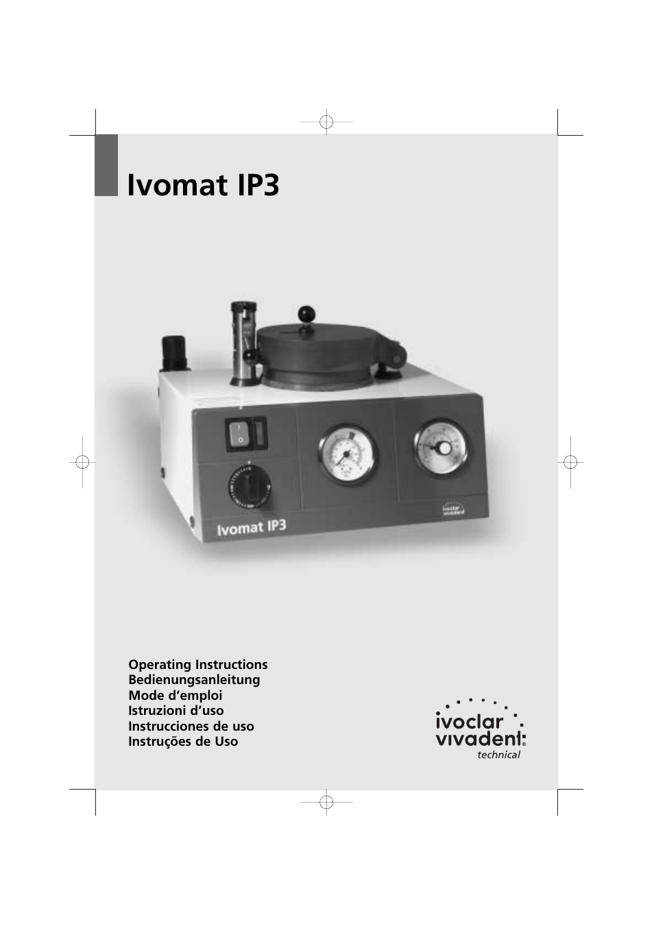 Ivoclar Vivadent Ivomat IP3 User Manual | 64 pages