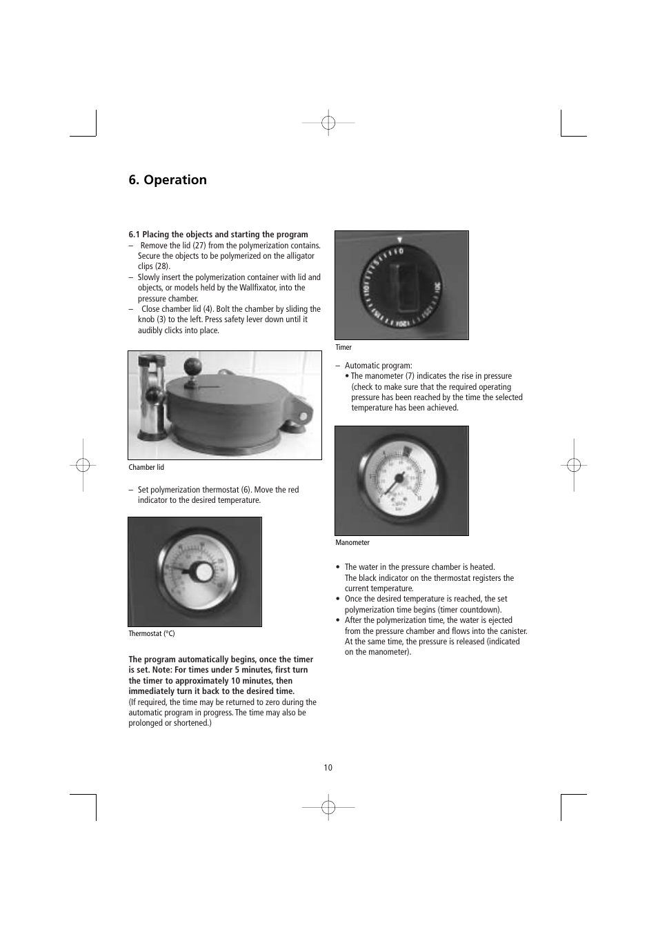 Operation | Ivoclar Vivadent Ivomat IP3 User Manual | Page 10 / 64