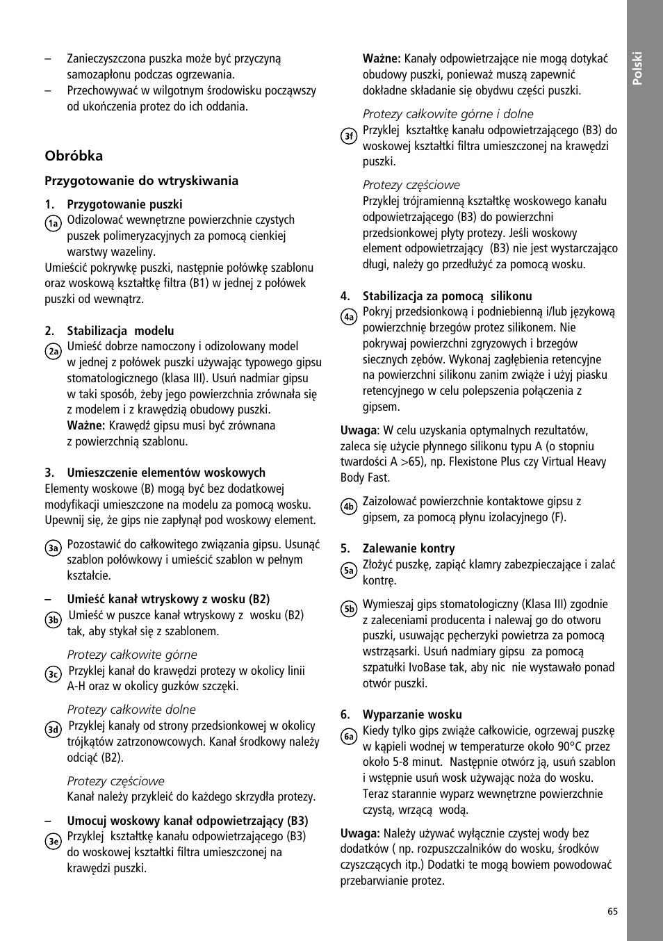 Ivoclar Vivadent IvoBase Material User Manual | Page 65 / 68