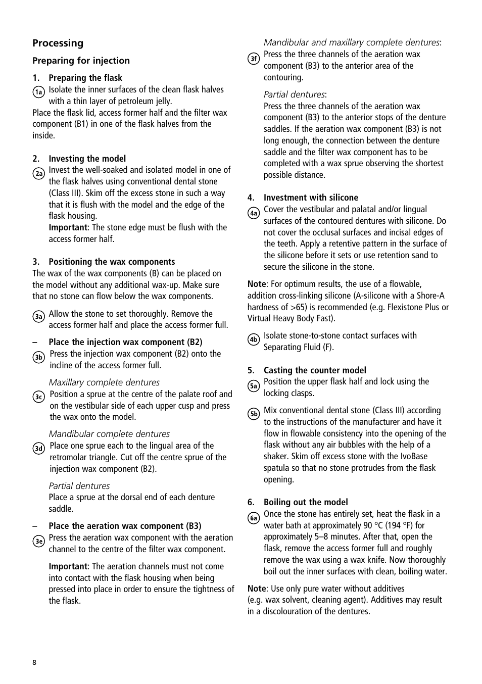 Ivoclar Vivadent IvoBase Material User Manual | Page 8 / 68