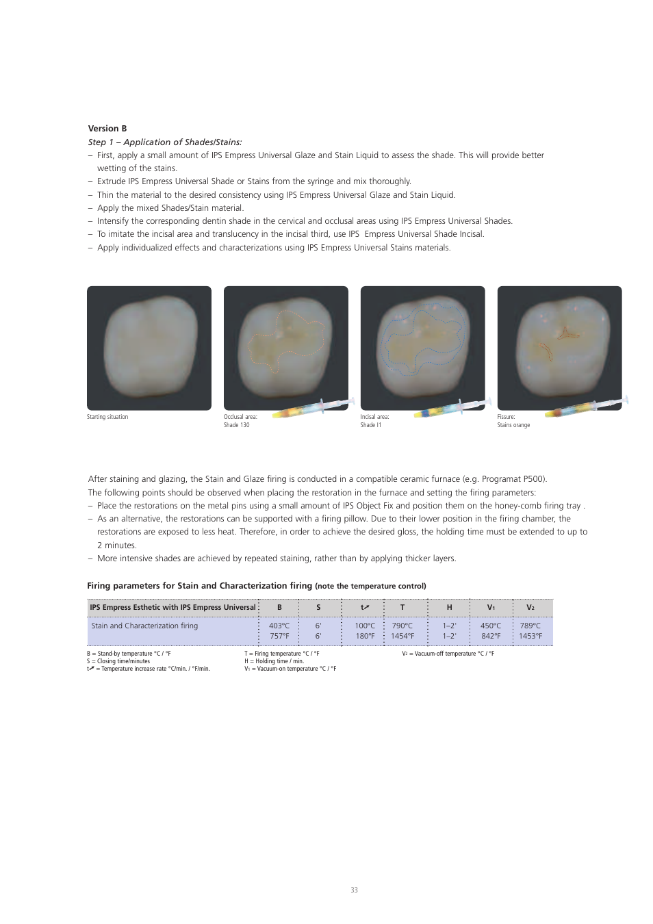 Ivoclar Vivadent IPS Empress Esthetic User Manual | Page 33 / 52