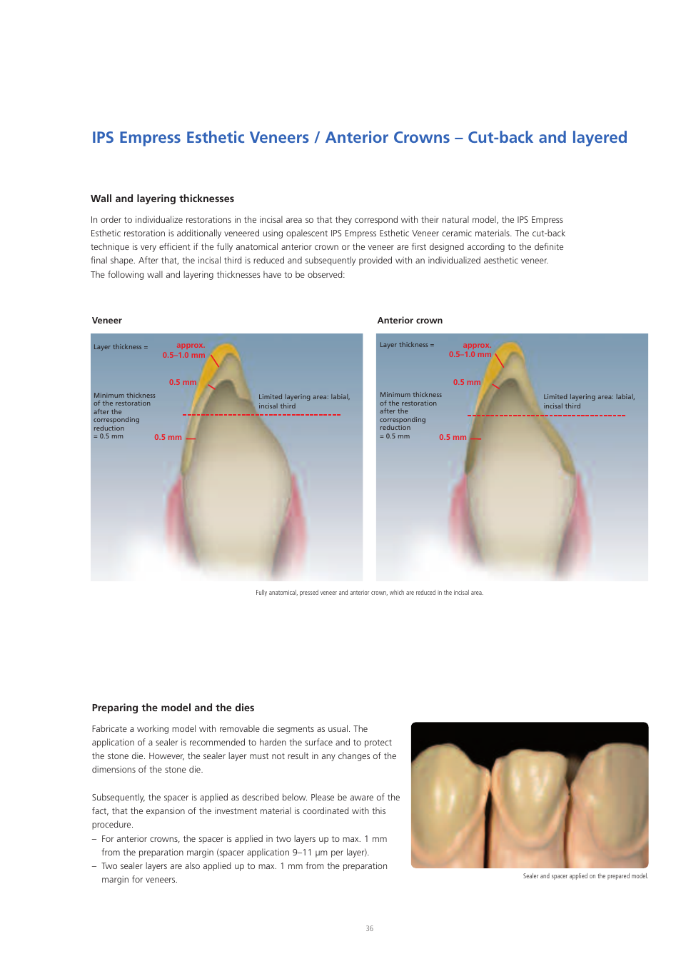 Ivoclar Vivadent IPS Empress Esthetic User Manual | Page 36 / 52