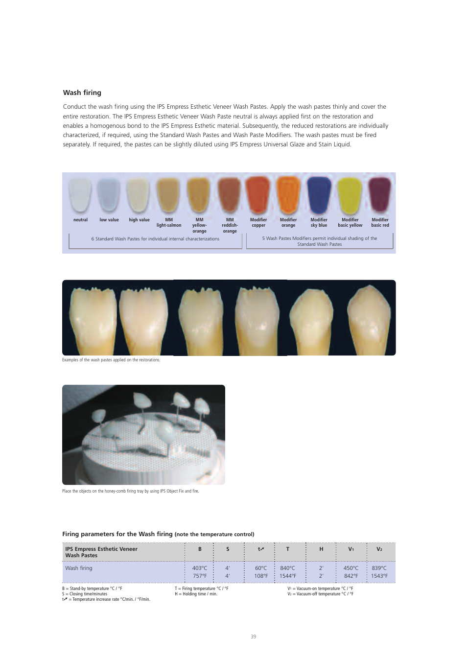 Wash firing | Ivoclar Vivadent IPS Empress Esthetic User Manual | Page 39 / 52