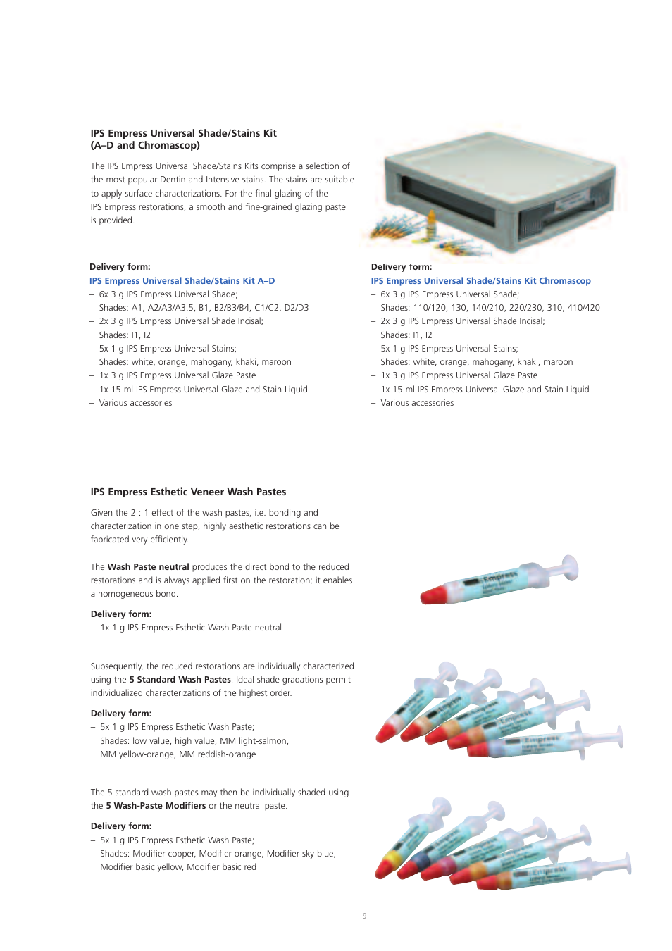 Ivoclar Vivadent IPS Empress Esthetic User Manual | Page 9 / 52