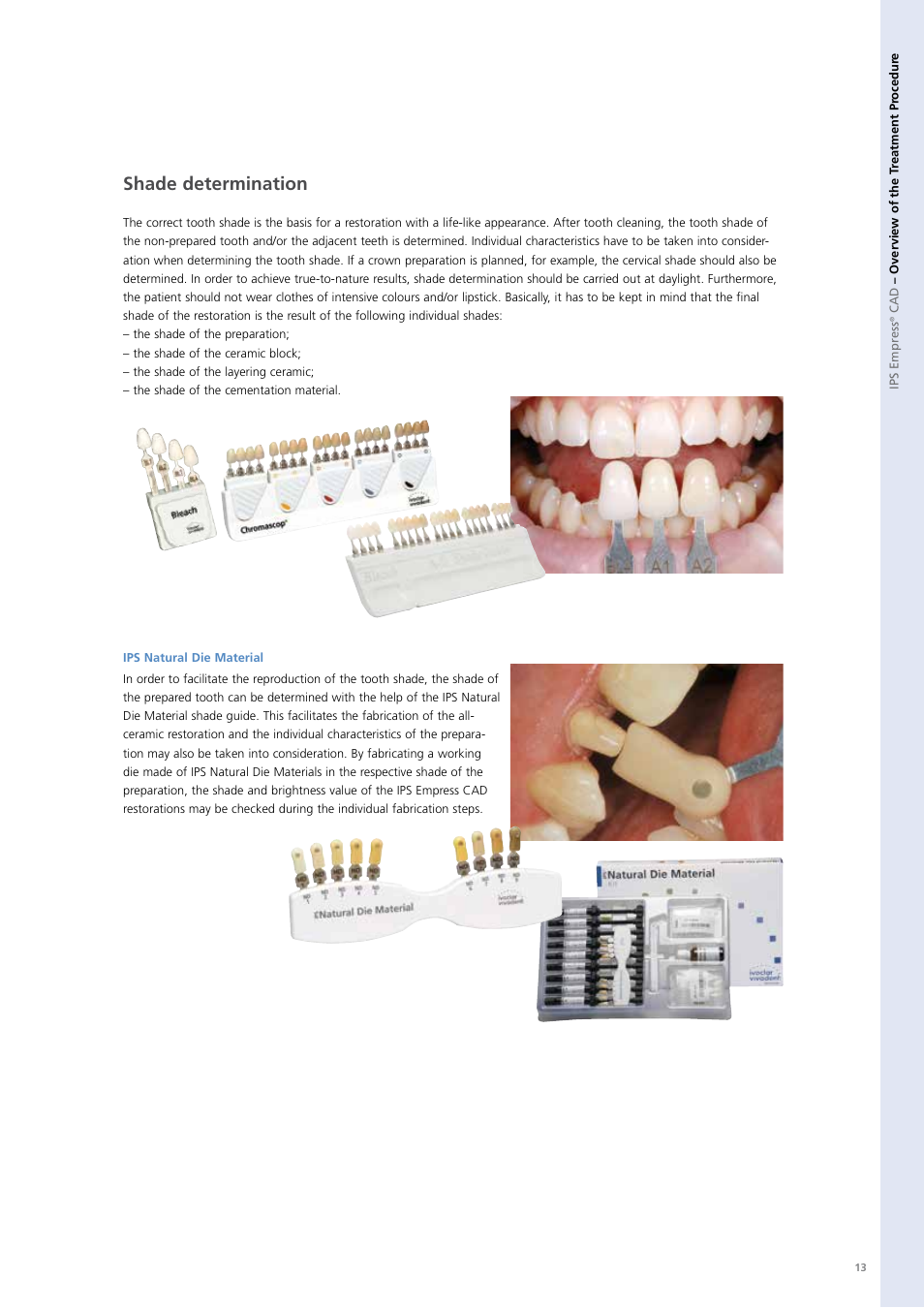 Shade determination | Ivoclar Vivadent PS Empress CAD Chairside User Manual | Page 13 / 40