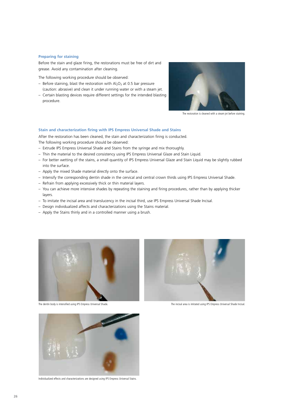 Ivoclar Vivadent PS Empress CAD Chairside User Manual | Page 26 / 40