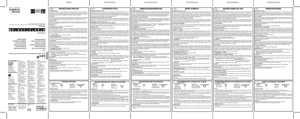 Ivoclar Vivadent Leo User Manual | 2 pages