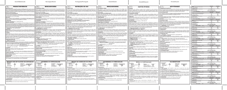 Productinformatie, Bruksanvisning, Instruções de uso | Brugsanvisning, Greek, Käyttöohjeet, Π∂™ ãƒ∏™eø, ª¤ıô‰ô˜ (-ôè) ùô ôı¤ùëûë˜ ·áˆáòó, Valumenetelmä, Udformning af støbekanalen | Ivoclar Vivadent Leo User Manual | Page 2 / 2