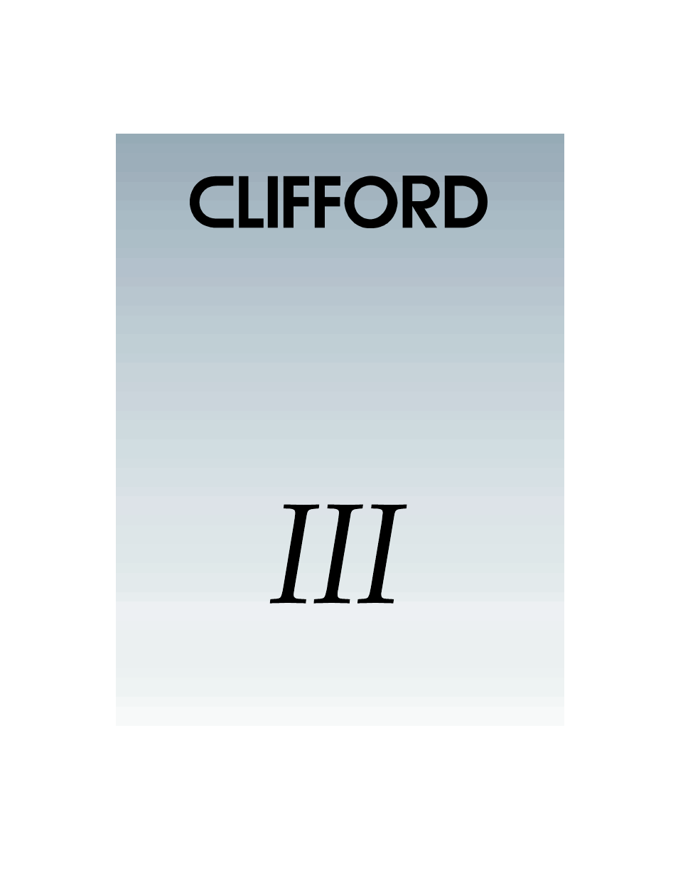 CLIFFORD III User Manual | 16 pages