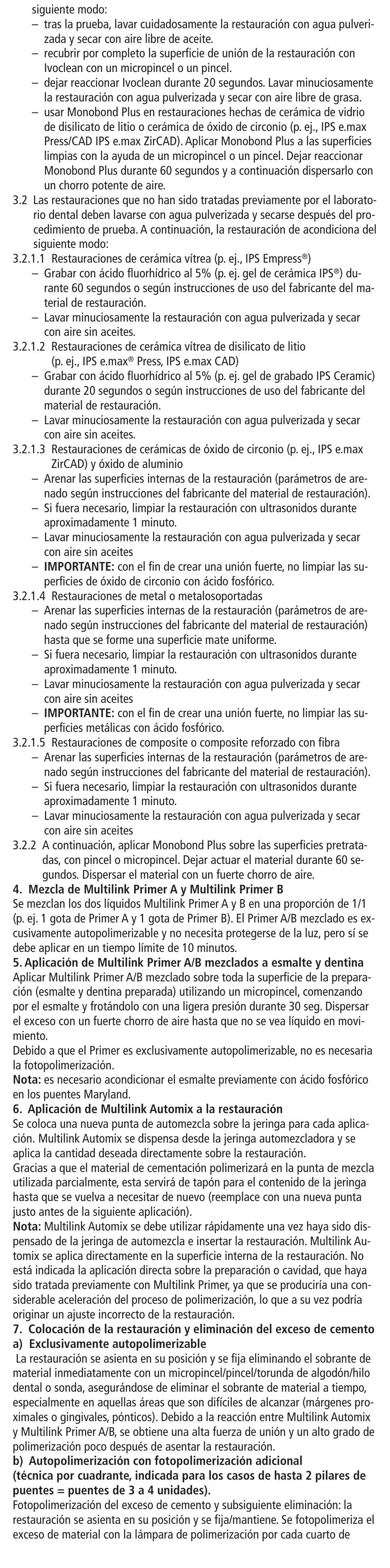 Ivoclar Vivadent Multilink Automix User Manual | Page 14 / 48