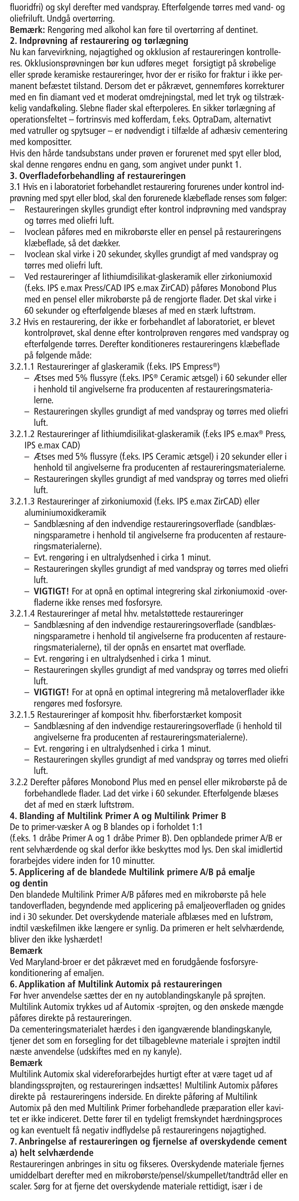 Ivoclar Vivadent Multilink Automix User Manual | Page 22 / 48