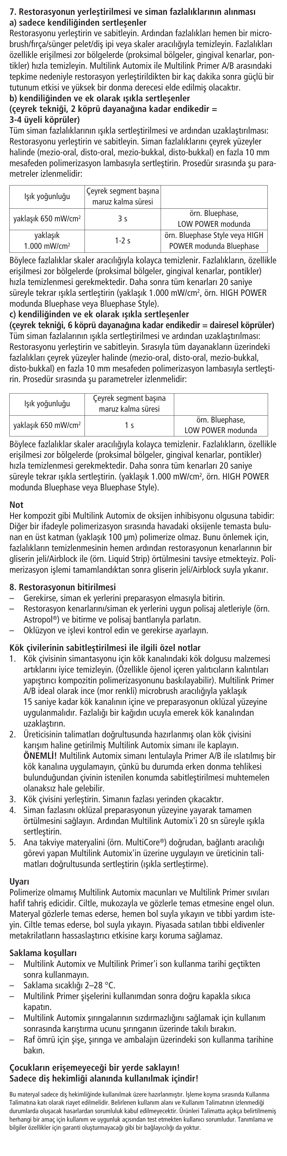 Ivoclar Vivadent Multilink Automix User Manual | Page 37 / 48