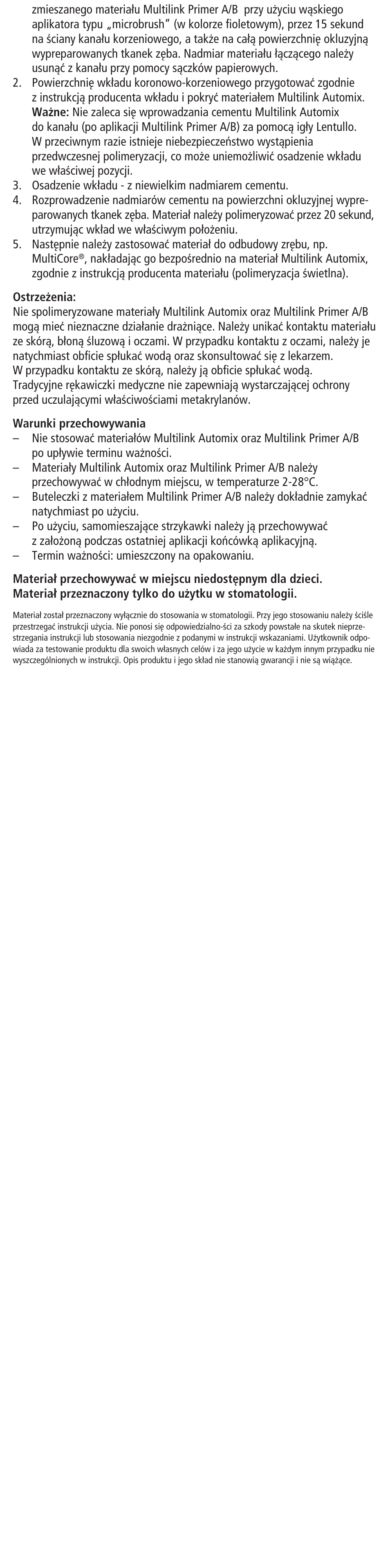 Ivoclar Vivadent Multilink Automix User Manual | Page 44 / 48