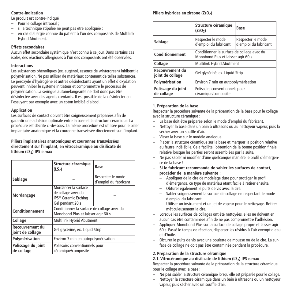 Ivoclar Vivadent Multilink Hybrid Abutment User Manual | Page 7 / 40