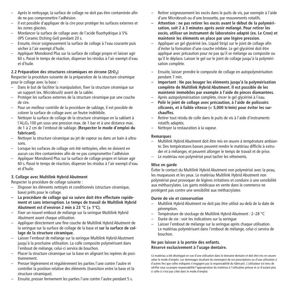 Ivoclar Vivadent Multilink Hybrid Abutment User Manual | Page 8 / 40