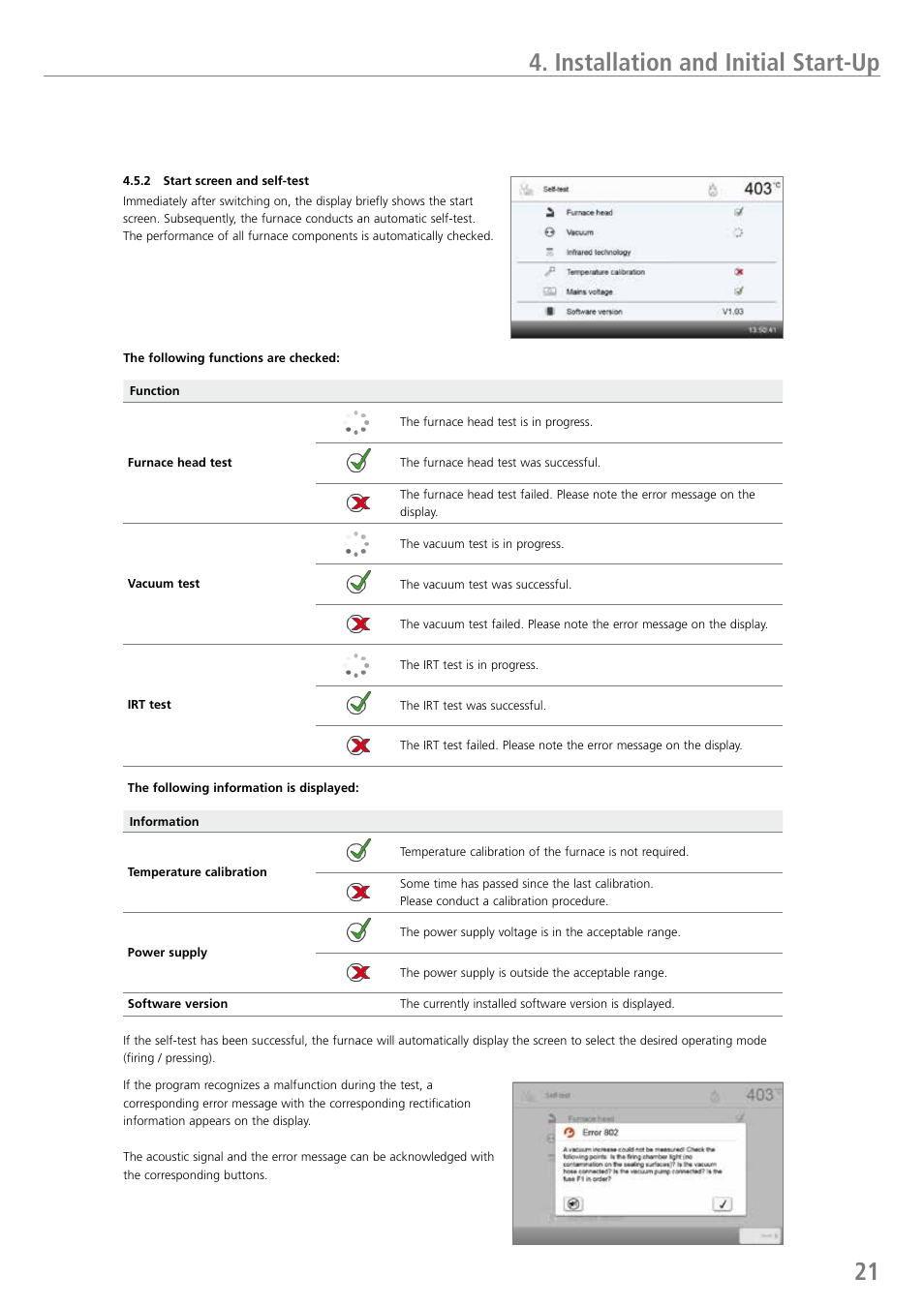 Installation and initial start-up | Ivoclar Vivadent EP 5010 User Manual | Page 21 / 92
