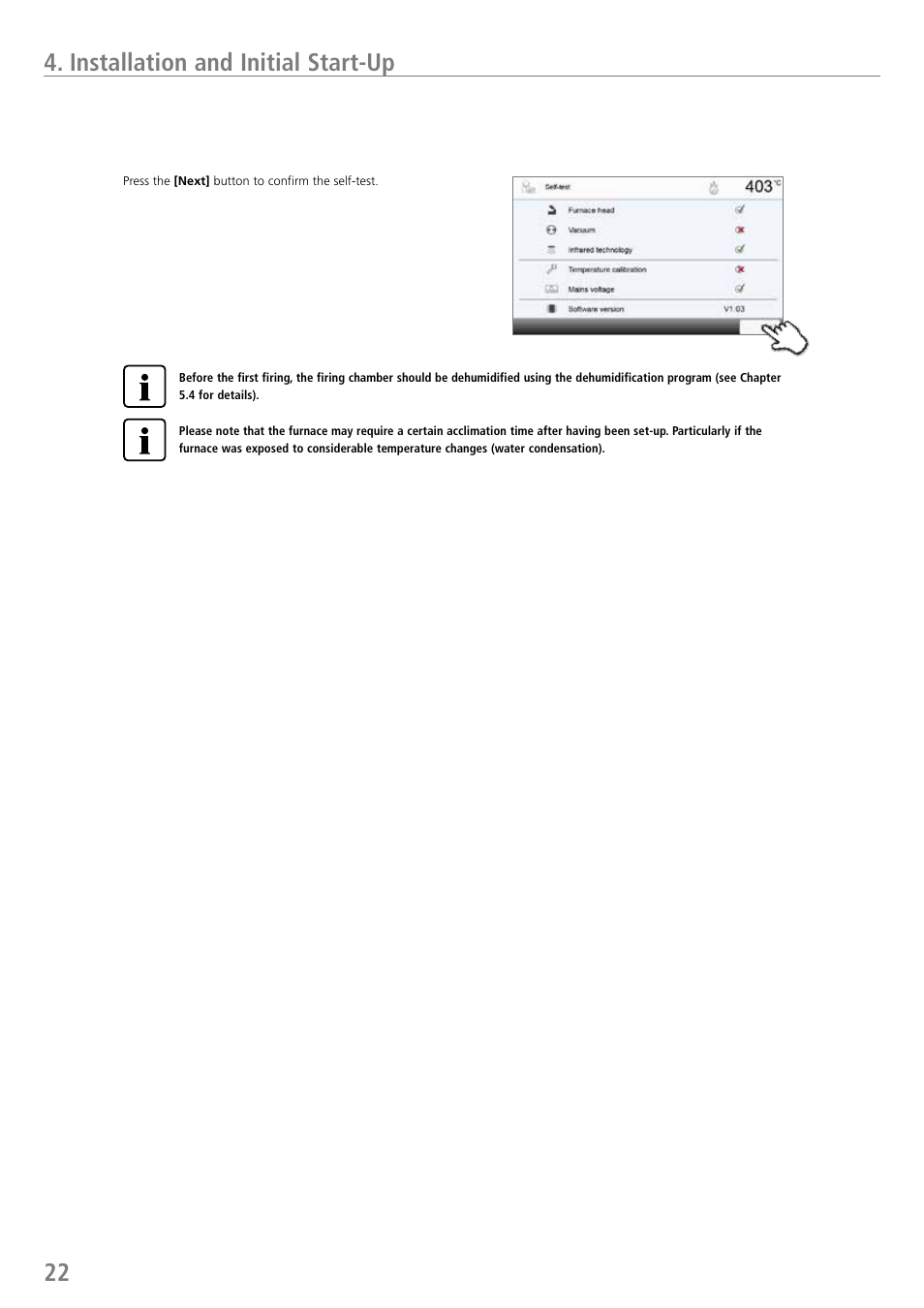 22 4. installation and initial start-up | Ivoclar Vivadent EP 5010 User Manual | Page 22 / 92