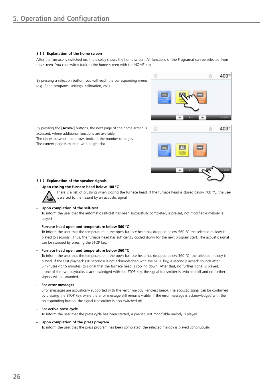 Operation and configuration | Ivoclar Vivadent EP 5010 User Manual | Page 26 / 92
