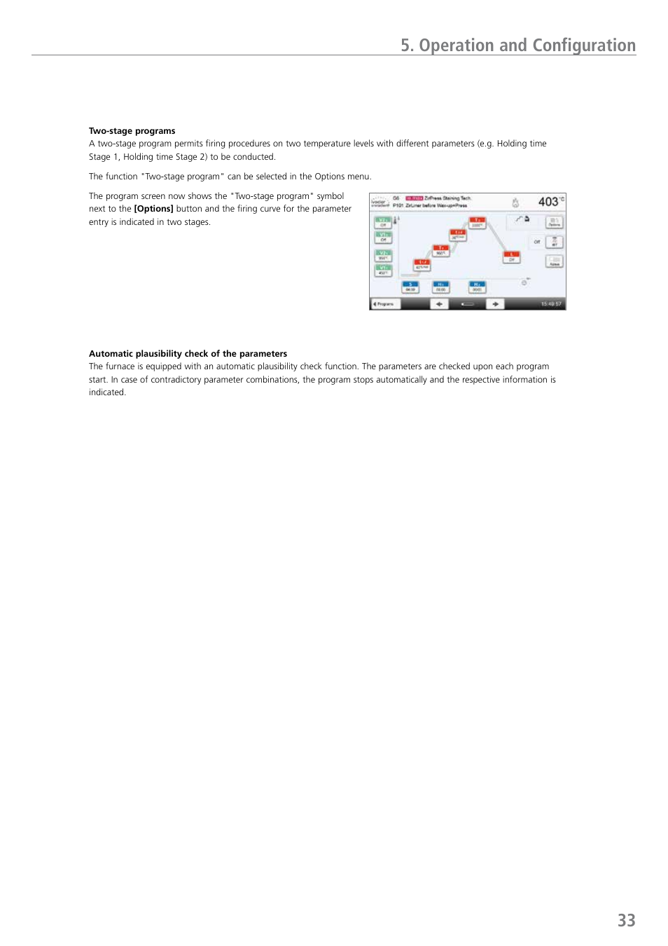 Operation and configuration | Ivoclar Vivadent EP 5010 User Manual | Page 33 / 92