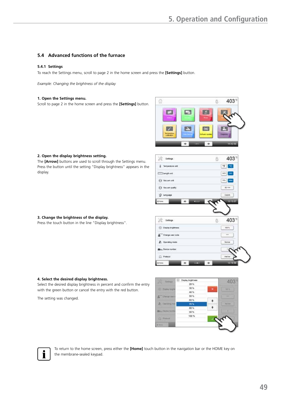 Operation and configuration | Ivoclar Vivadent EP 5010 User Manual | Page 49 / 92