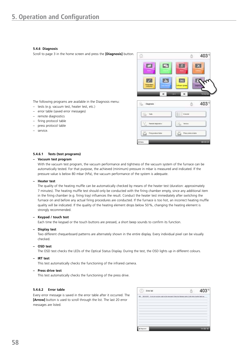Operation and configuration | Ivoclar Vivadent EP 5010 User Manual | Page 58 / 92