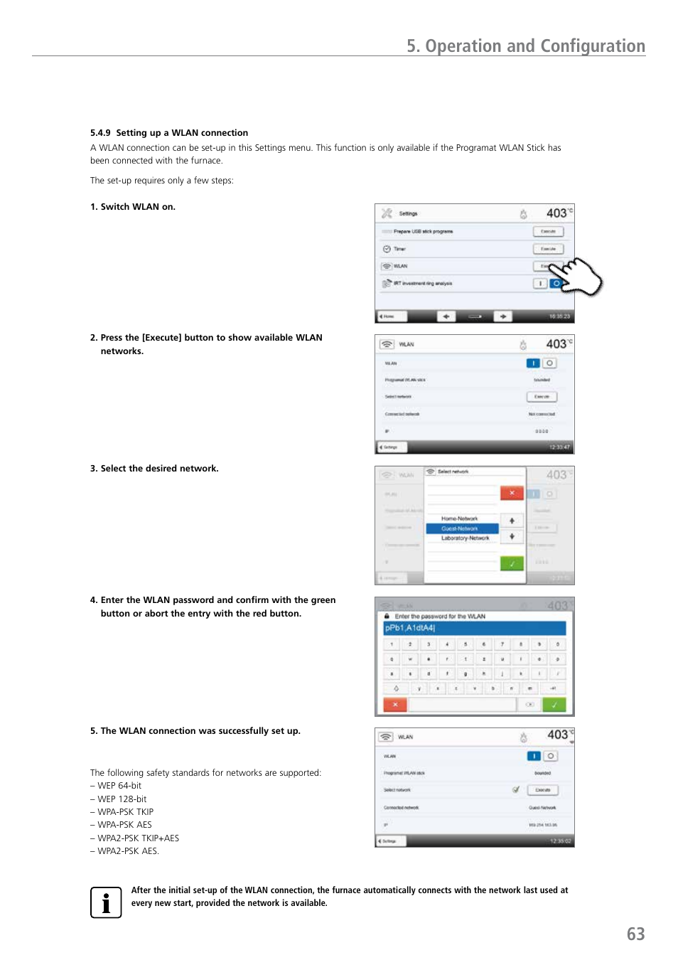 63 5. operation and configuration | Ivoclar Vivadent EP 5010 User Manual | Page 63 / 92
