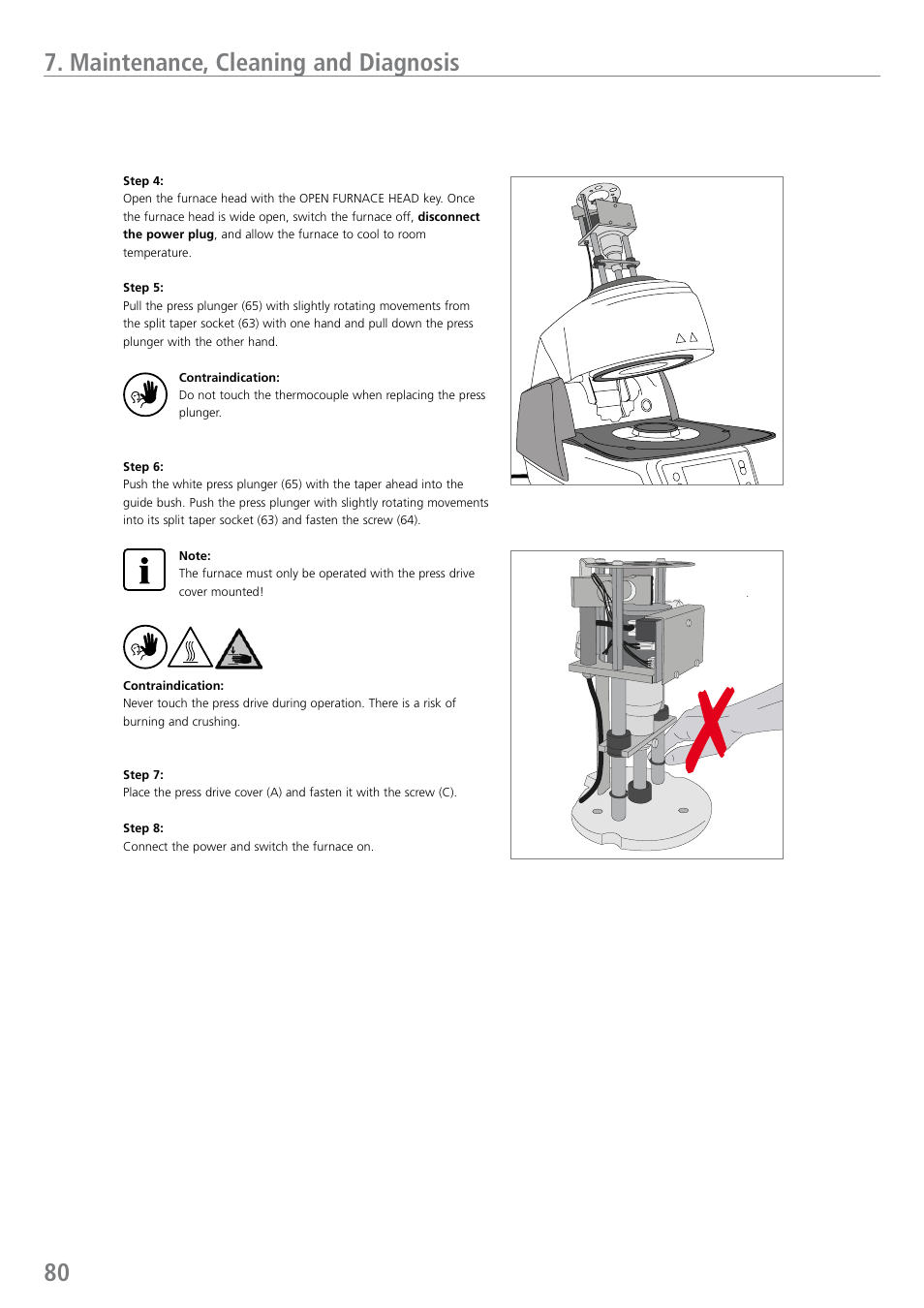 Maintenance, cleaning and diagnosis | Ivoclar Vivadent EP 5010 User Manual | Page 80 / 92