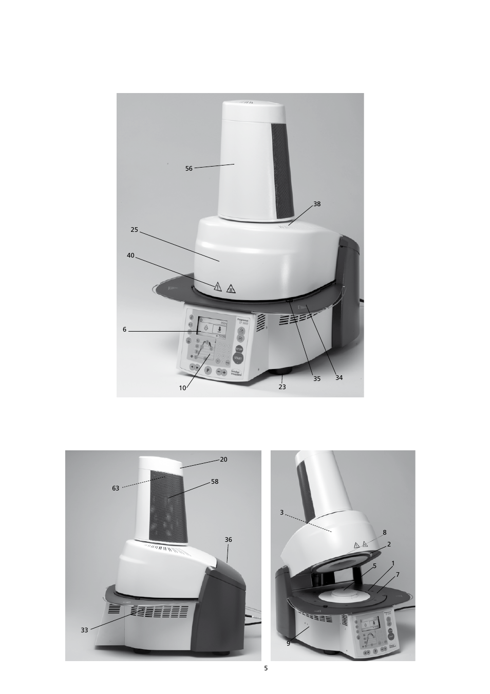 List of parts | Ivoclar Vivadent EP3000-G2 User Manual | Page 5 / 40
