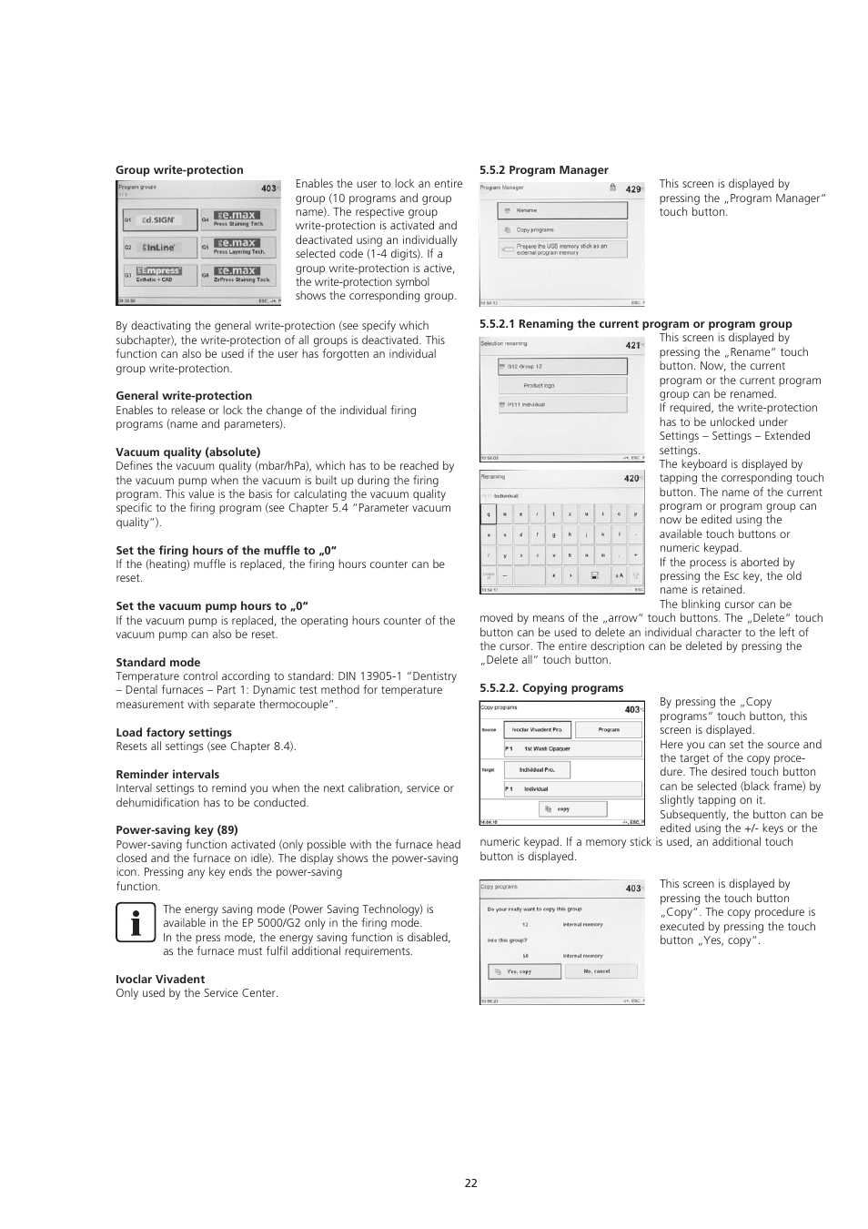 Ivoclar Vivadent EP5000-G2 User Manual | Page 22 / 44