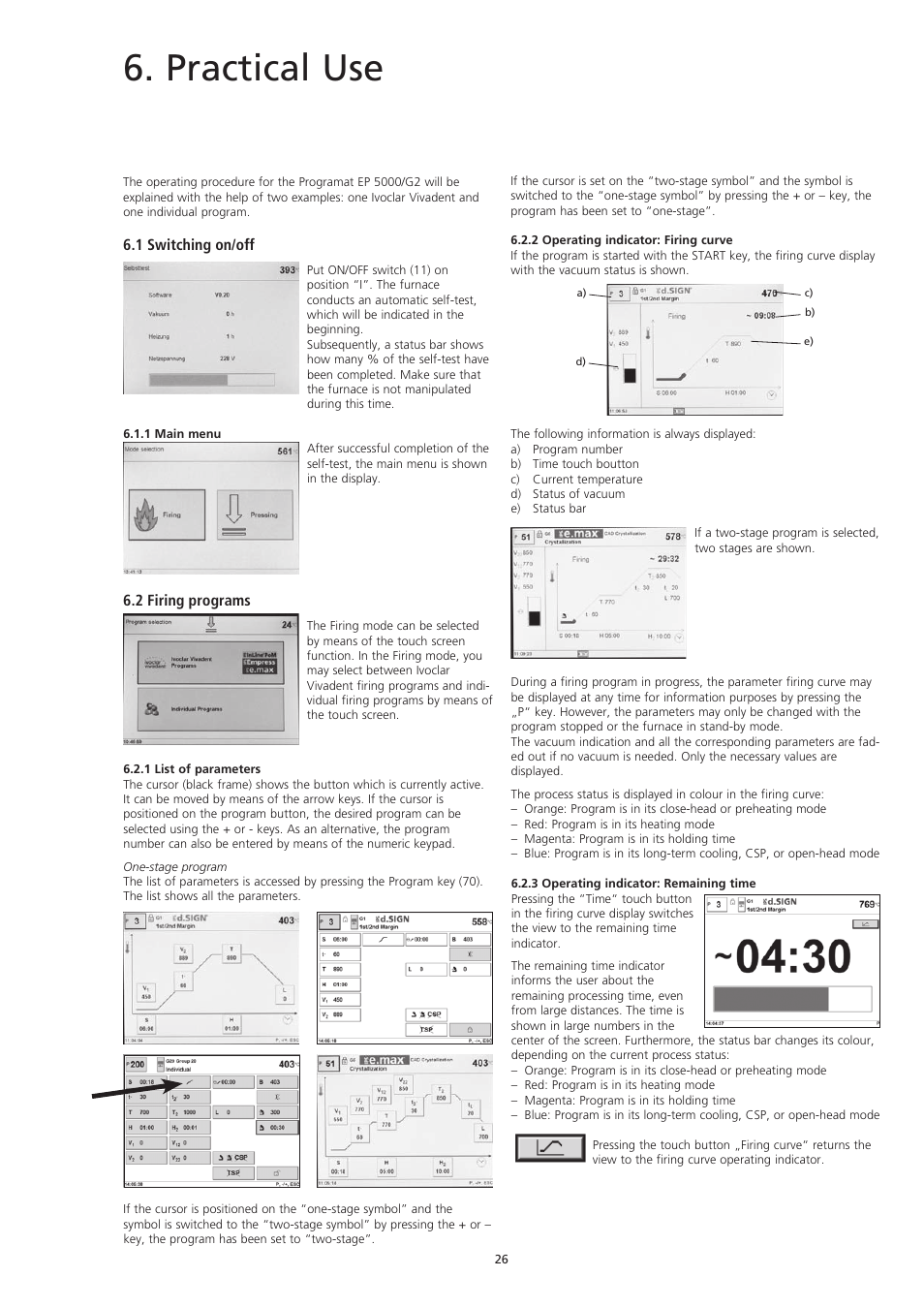 Practical use | Ivoclar Vivadent EP5000-G2 User Manual | Page 26 / 44
