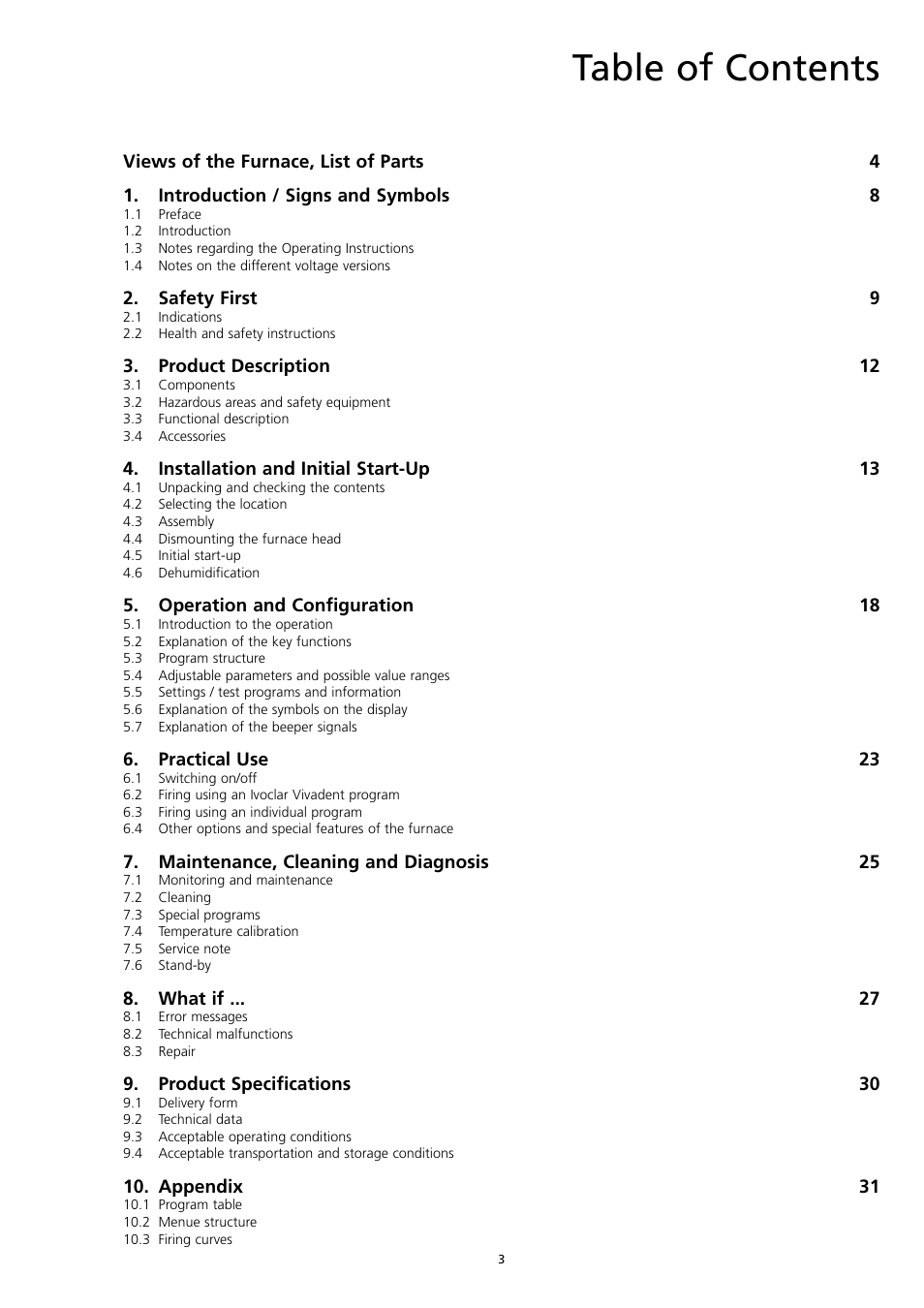 Ivoclar Vivadent P300 User Manual | Page 3 / 36