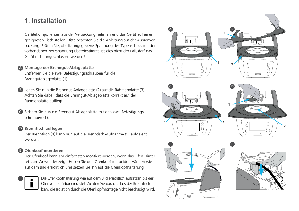 Installation | Ivoclar Vivadent P310 - Short Instructions User Manual | Page 10 / 40