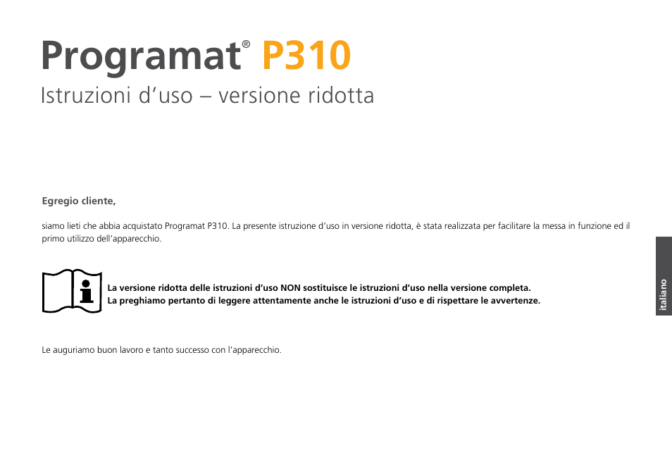 Programat, P310 | Ivoclar Vivadent P310 - Short Instructions User Manual | Page 21 / 40
