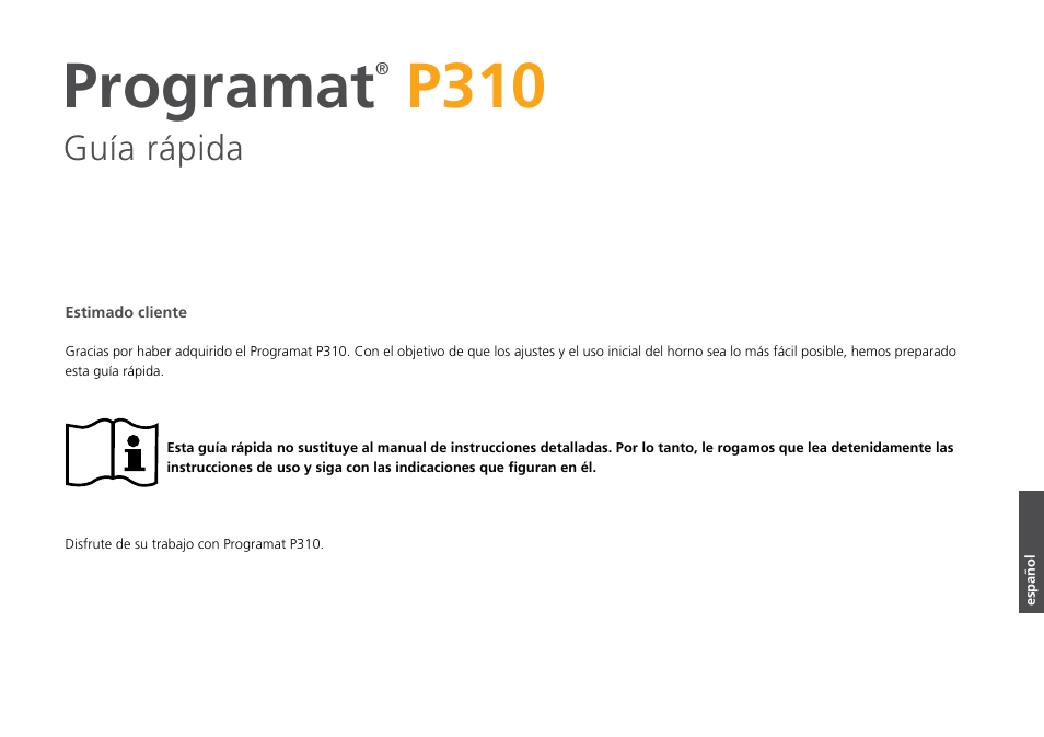 Programat, P310 | Ivoclar Vivadent P310 - Short Instructions User Manual | Page 27 / 40