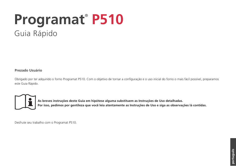 Programat, P510 | Ivoclar Vivadent P510 - Short Instructions User Manual | Page 33 / 40