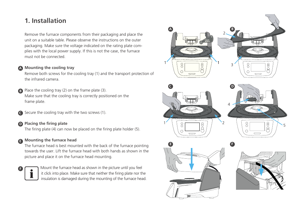 Installation | Ivoclar Vivadent P510 - Short Instructions User Manual | Page 4 / 40