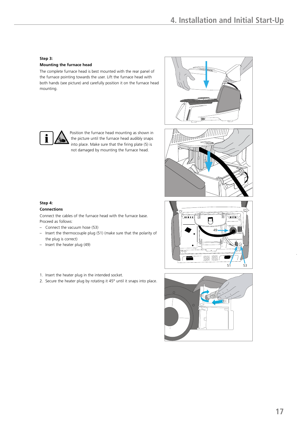 Installation and initial start-up | Ivoclar Vivadent P710 User Manual | Page 17 / 88