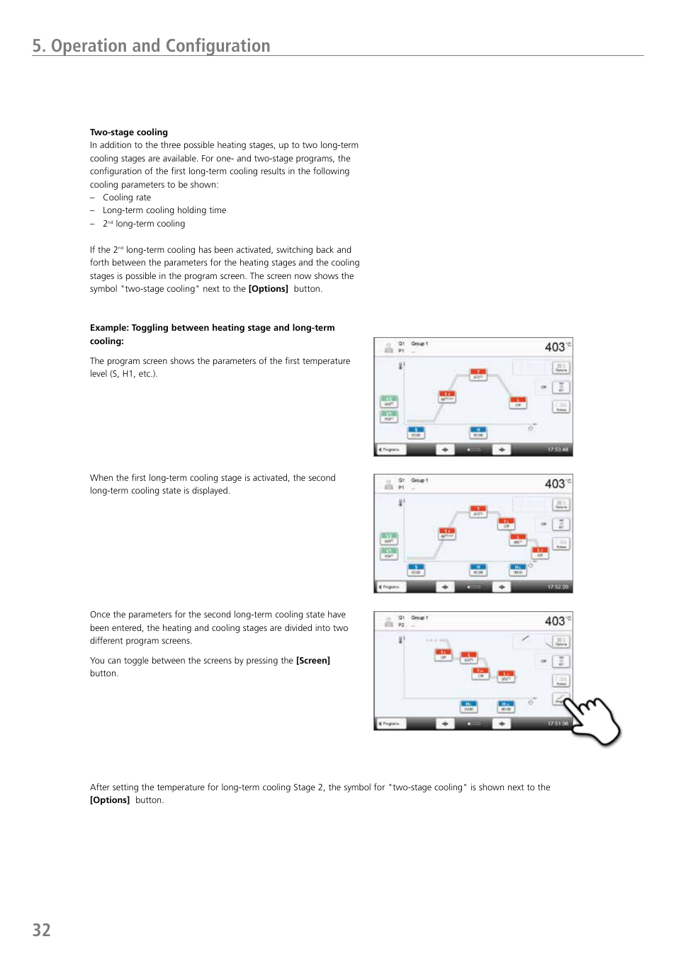 32 5. operation and configuration | Ivoclar Vivadent P710 User Manual | Page 32 / 88