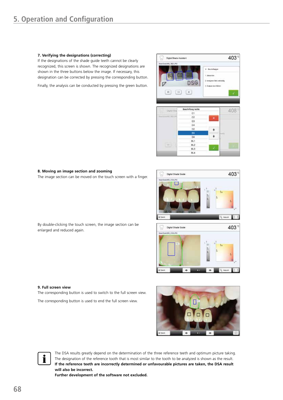 68 5. operation and configuration | Ivoclar Vivadent P710 User Manual | Page 68 / 88