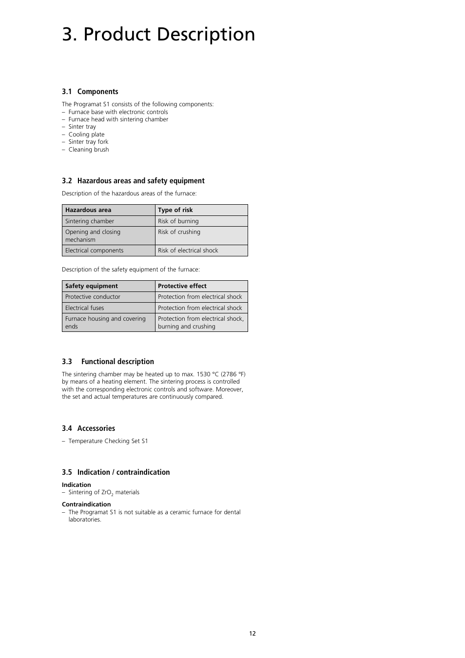 Product description | Ivoclar Vivadent S1 User Manual | Page 12 / 32