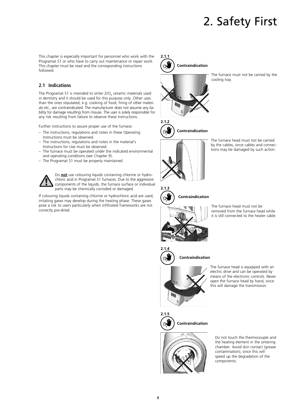 Safety first | Ivoclar Vivadent S1 User Manual | Page 9 / 32