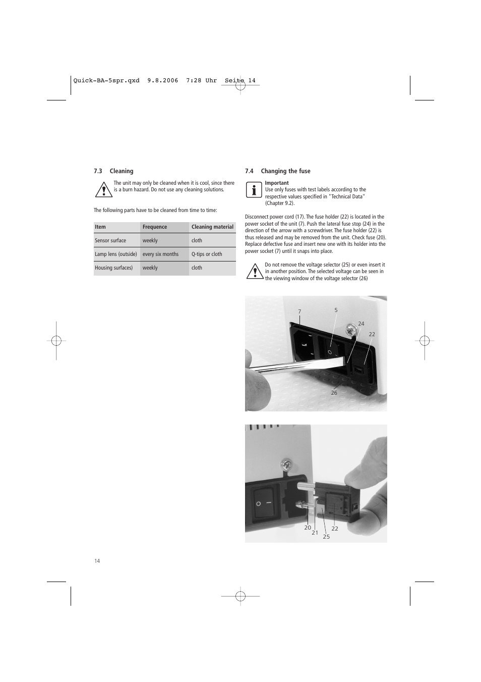 Ivoclar Vivadent Quick User Manual | Page 14 / 76