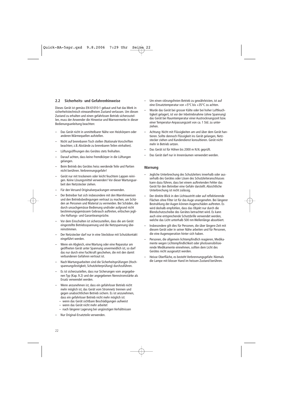 Ivoclar Vivadent Quick User Manual | Page 22 / 76